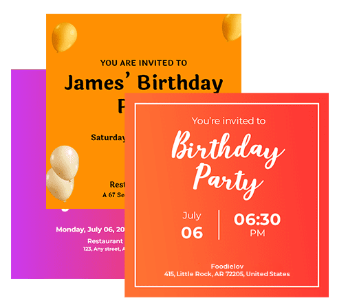 Foodielov free digital invitations